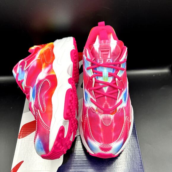NEW Fila Ray Tracer Women’s Sneakers Pink Multi Size 7.5 5RM01666-785 - Picture 5 of 10